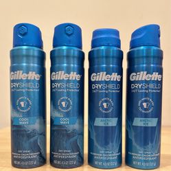 Gillette dry spray deodorant 4.3 oz: $5 each