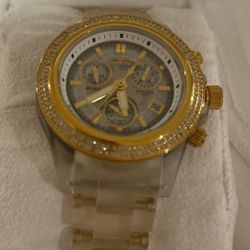 Anatomic chronograph  diamond 18k gold Invicta women’s watch