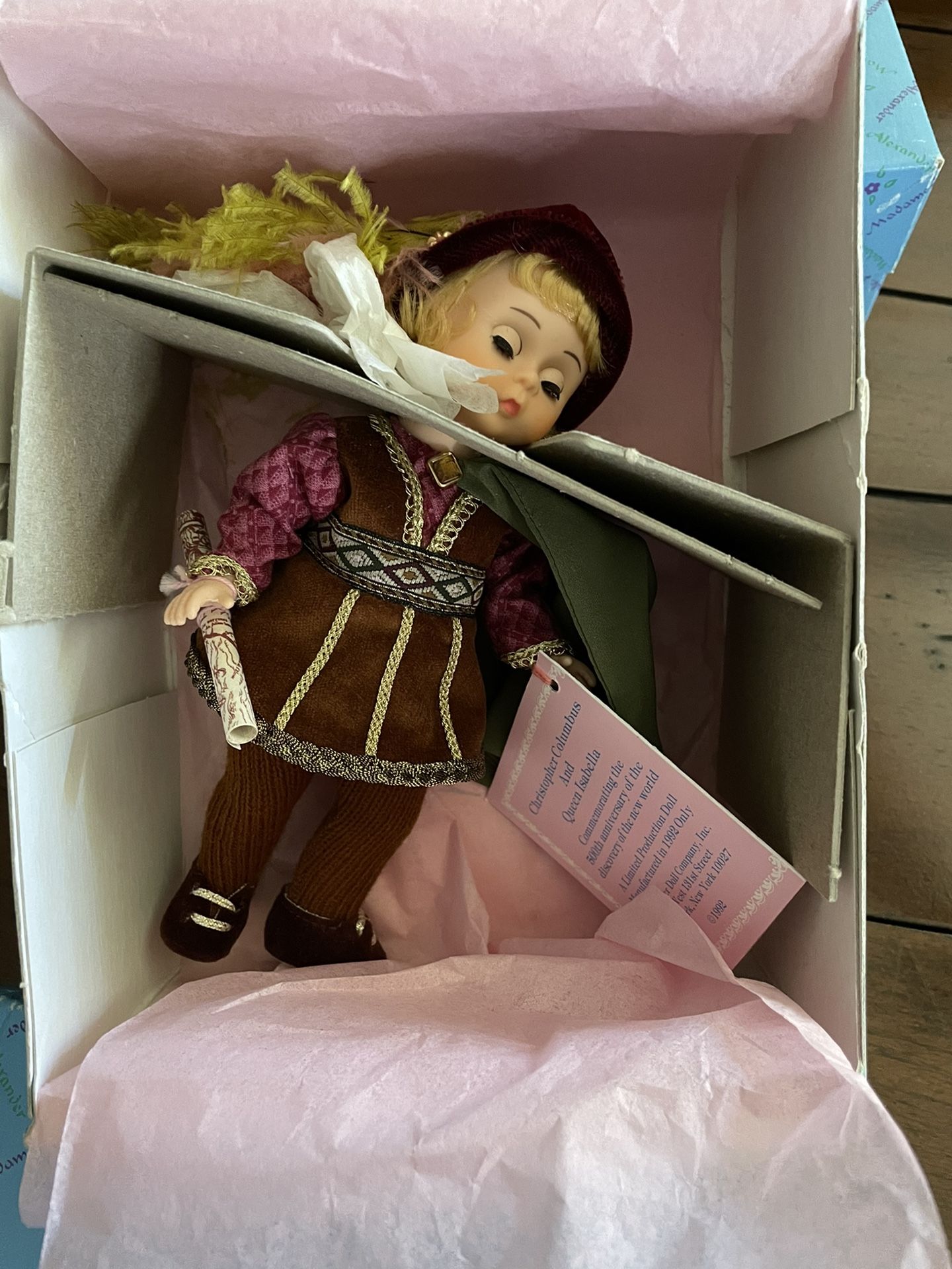 Madame Alexander Christipher Columbus Doll 328 Pristine Condition