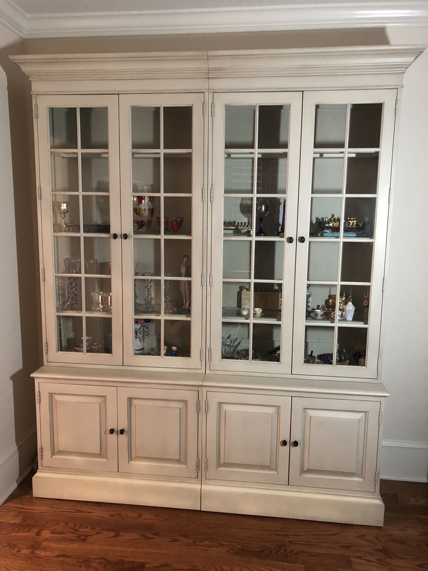 Ethan Allen Double Bookcase / Display Cabinet