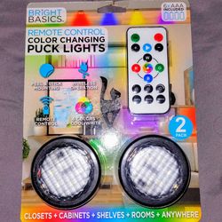 NEW color changing puck lights with remote control