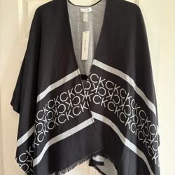 New Women’s Pretty Calvin Klein Poncho