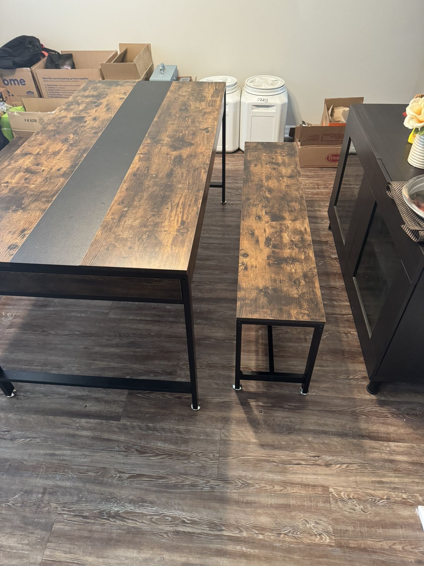 Table And 2 Benches For Sale