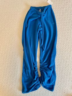 SKIMS blue fleece pants size women’s small