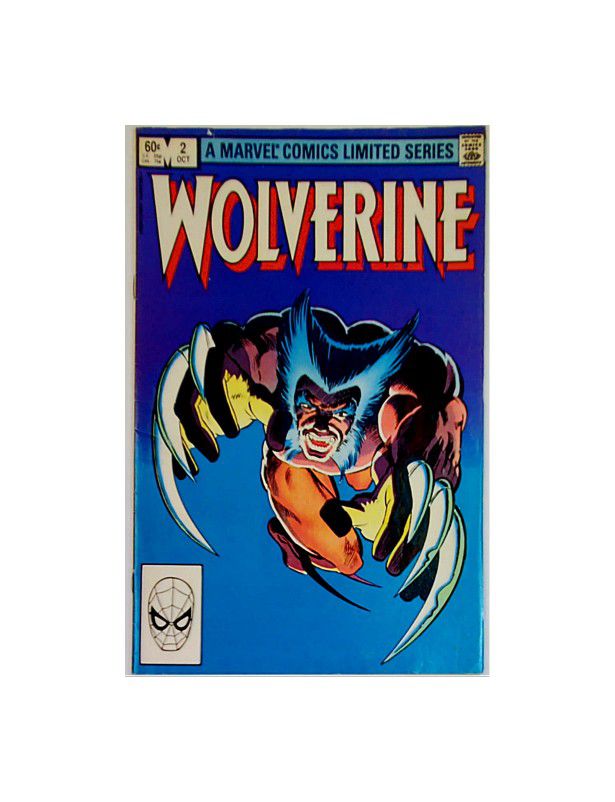 WOLVERINE #2 COMIC BOOK, MARVEL COMICS LIMITED SERIES 1982 MILLER 1ST FULL YUKIO