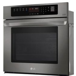 BRAND NEW IN BOX LG BLACK STAINLESS STEEL SINGLE WALL OVEN.$950. 1 Year Warranty