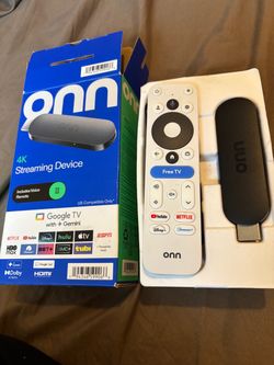 New Onn 4K Streaming Device in box