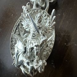 St Michael Arch Angel Pendant & necklace