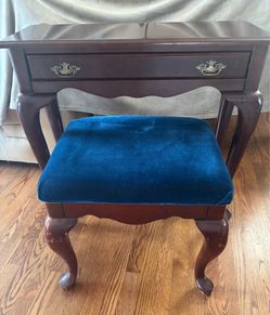 Mahogany Vanity Table with Stool
