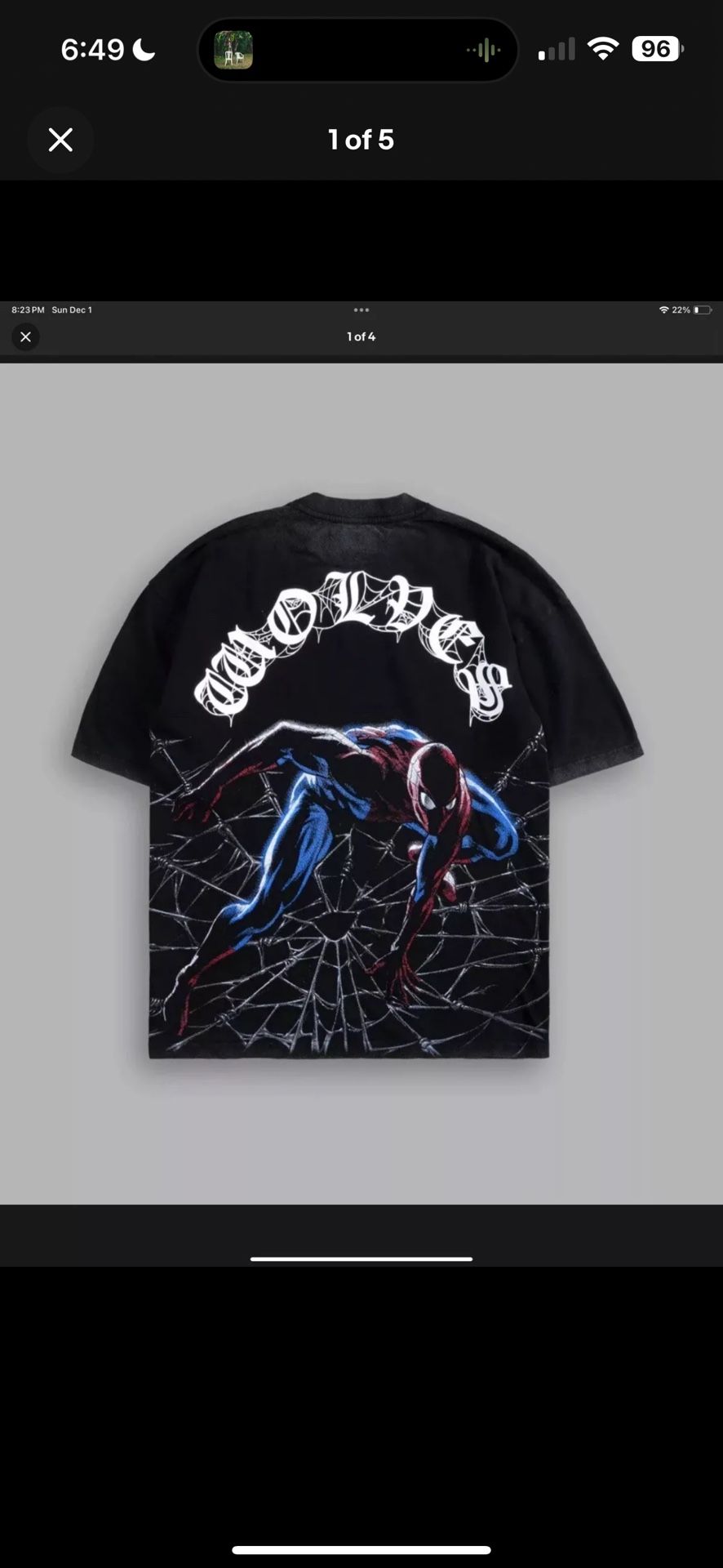 Darc Sport SpiderMan’s Web “Premium” Shirt SIZE SMALL