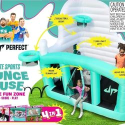 Dude Perfect Ultimate Sports Inflatable Bounce House, 4-in-1, 8' X 10'