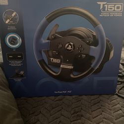 Thrustmaster T150 Force Feedback Steering Wheel And Pedals for