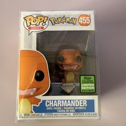 Funko Pop! Games Pokemon Charmander Diamond Collection #(contact info removed) Spring Convention Limited Edition 