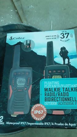 Cobra ip67 floating walkie talkies new in box
