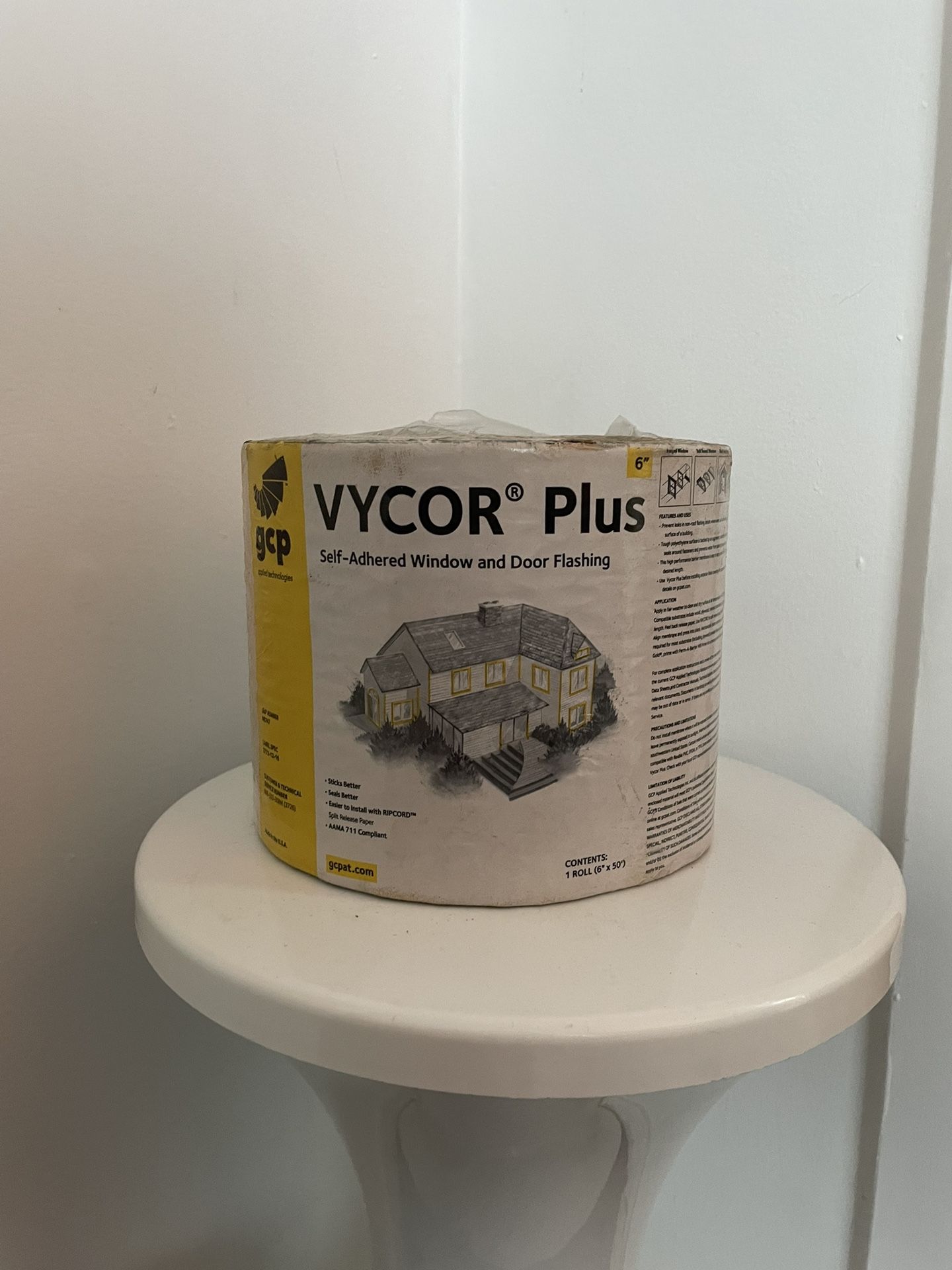 Grace Vycor Plus Self-Adhered Window And Door Flashing – 12 Inch Width – Single Roll