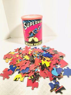 Vintage 1973 Superman Jigsaw Puzzle