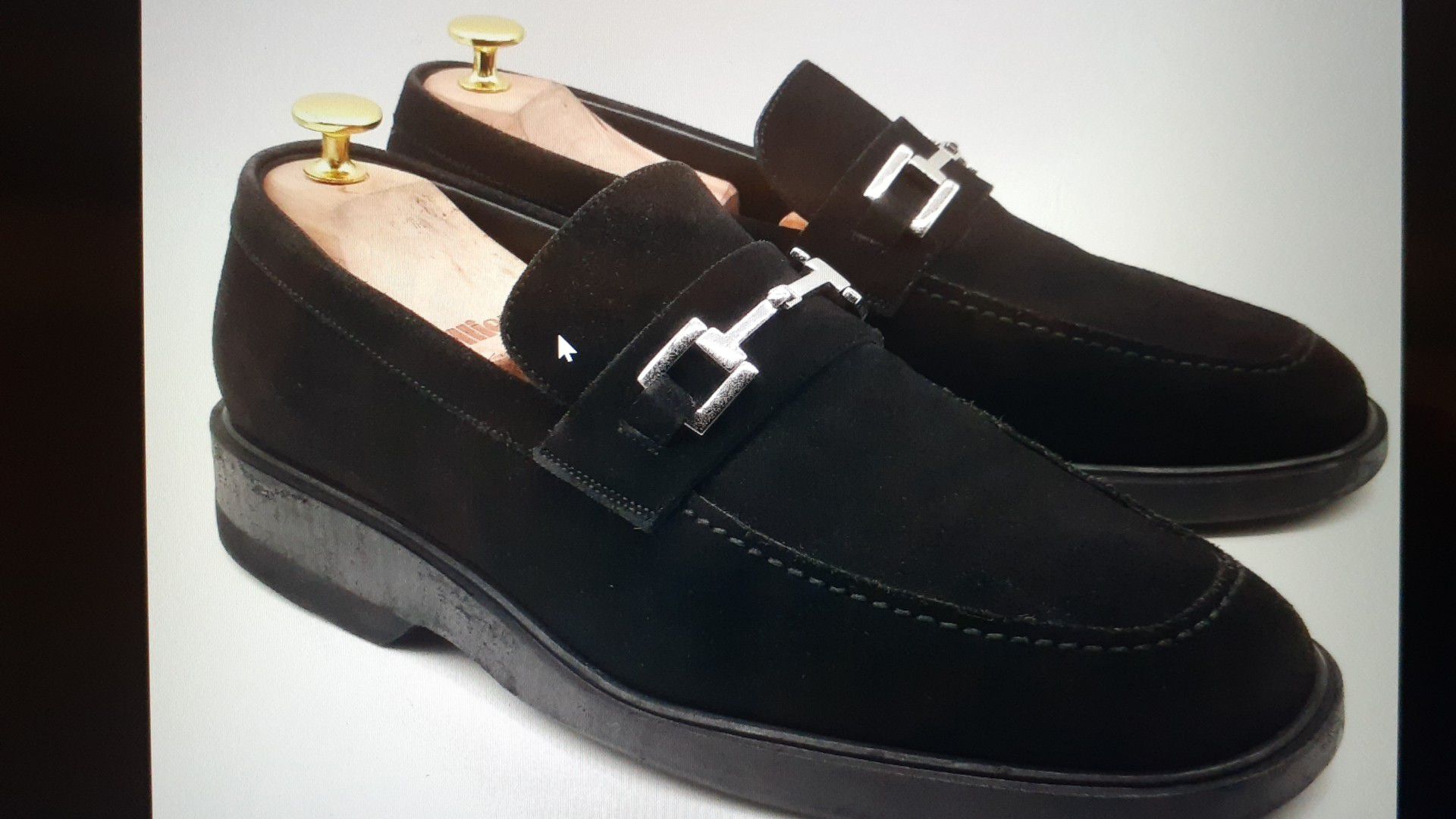 GUCCI Men's Black Suede Bit Loafers Slip On Dress Shoes Size US 10 E $540 Italy