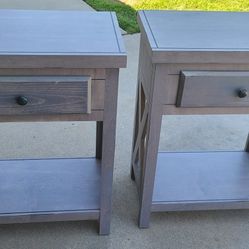 Bedside Tables With Drawer - Set Of 2