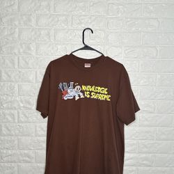 Supreme Knowledge T-Shirt 'Brown'