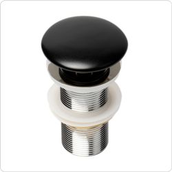 ALFI Brand AB8055-BM Pop-Up Bathroom Sink Drain with Ceramic Top - Matte Black - New