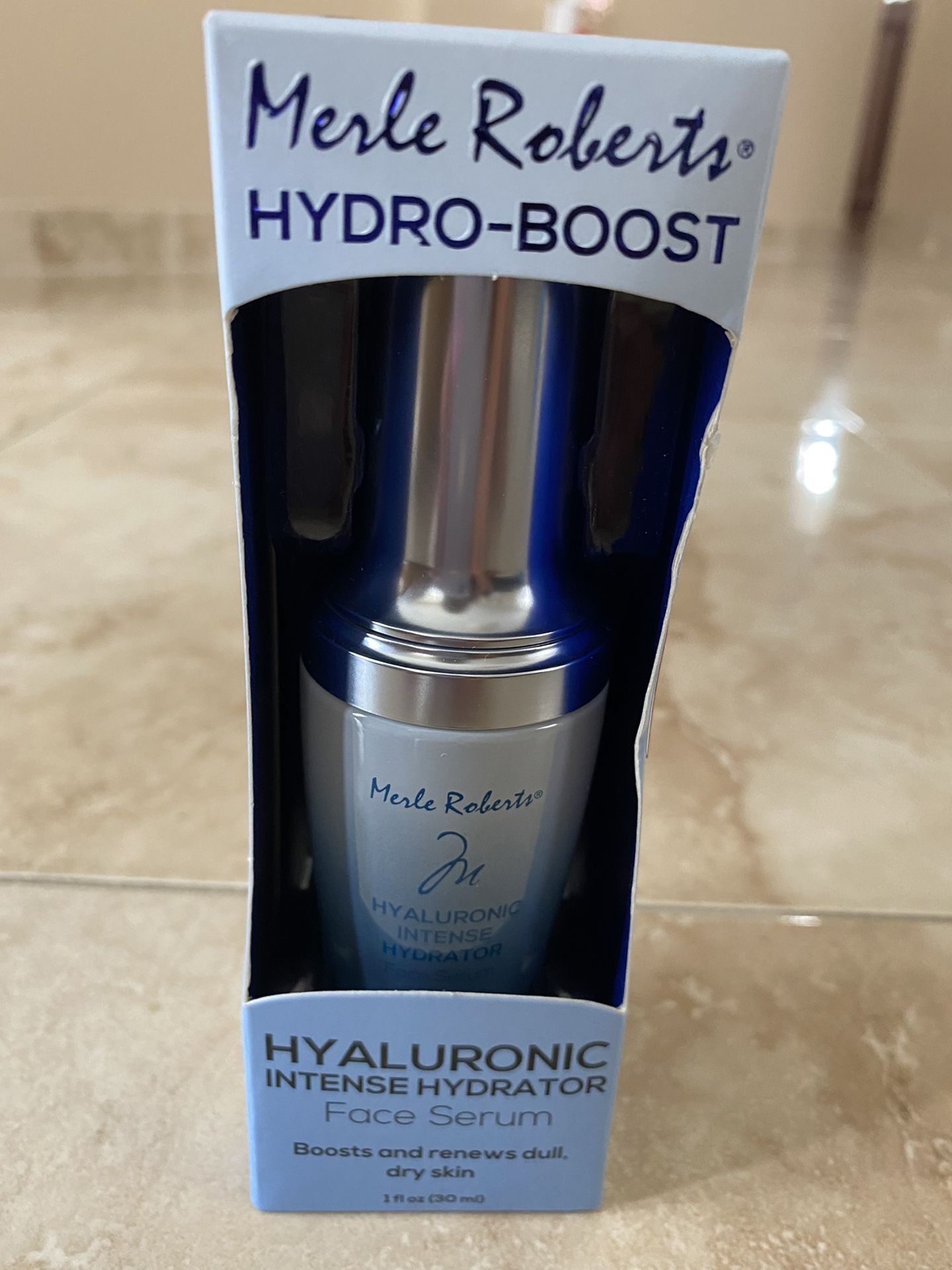 Brand New Merle Roberts Hydro-Boost hyaluronic intense hydrator face serum 1fl oz