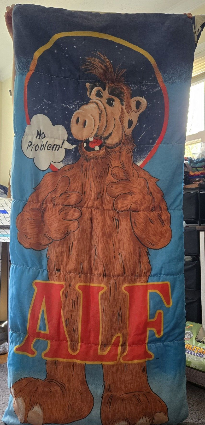 Vintage Alf Sleeping Bag. 1987 Small Flaws