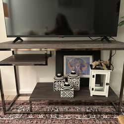 TV Table, Rolling Table, Bar Table And 2 Stools