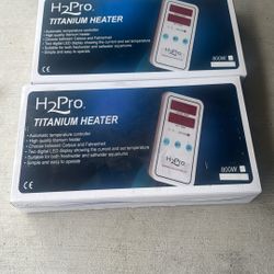 2- H 2 PRO Model TH -800 Titanium Heater For Aquarium
