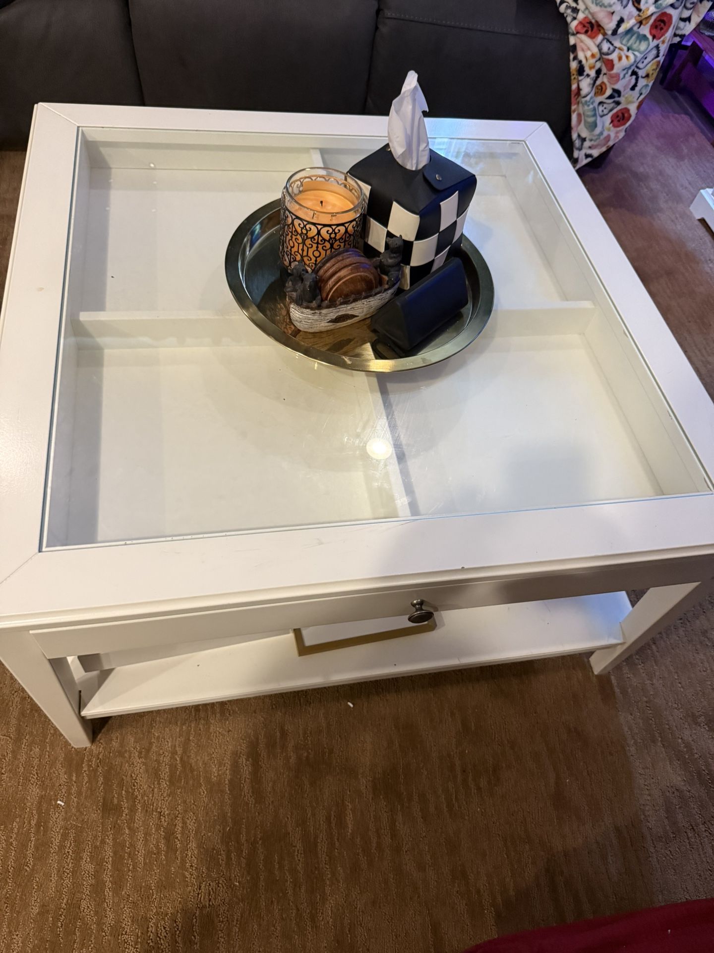 IKEA Glass Coffee Sliding Table