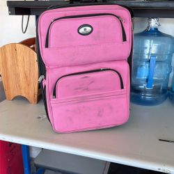 Used Small Pink Luggage 