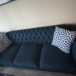 Modern Blue Couch Sofa 