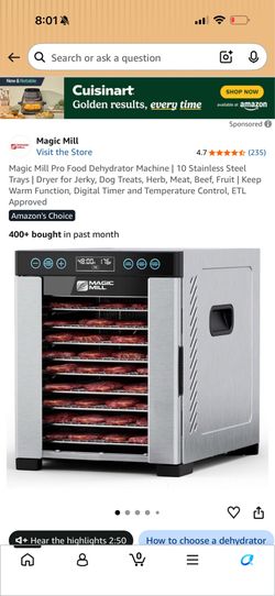 Magic mill food dehydrator