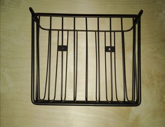 Hanging brown metal basket/ holder