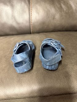 Toddler Blue dino Slide Sandals