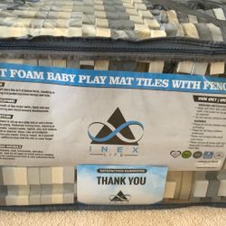 Soft Foam Baby Play Mat Tiles With Fence