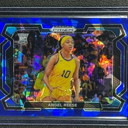 Super Nice Panini Prizm Angel Reese Rookie, # 39/99 Blue Ice Card MINT 
