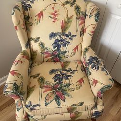 Large Floral Wingback