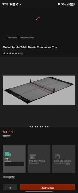 Table tennis conversion top new in box