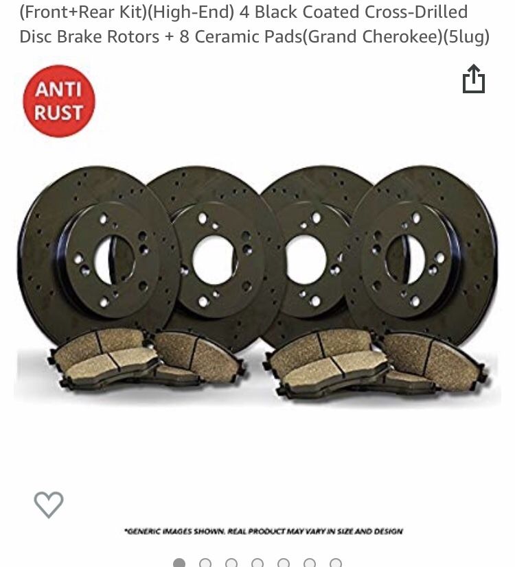 Car parts for a 2000 Jeep Grand Cherokee. (Brakes)