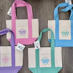Trader Joes - Pastel mini totes