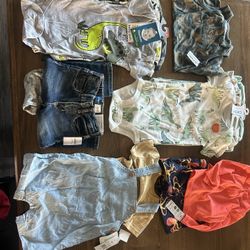 Gently Used Baby Boy Clothes - 216 Articles Of Clothing