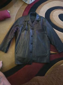 Leather jacket large