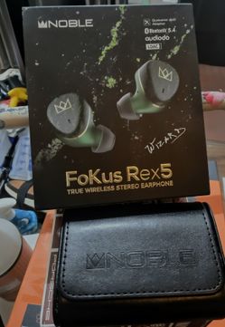 Excellent Cond NOBLE FoKuS Rex5 TWS Earphones... Few Hours Of Use  Save Over $150 from retail 
