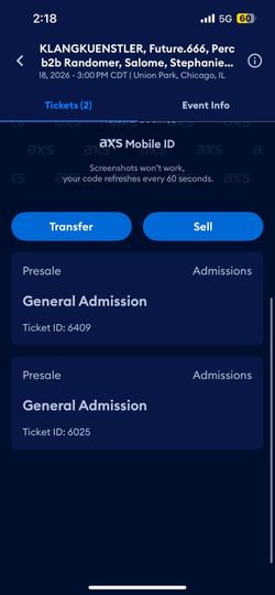 Klang tickets