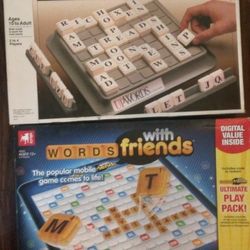 Lot Of 2 Boardgames Upwords Words With Friends