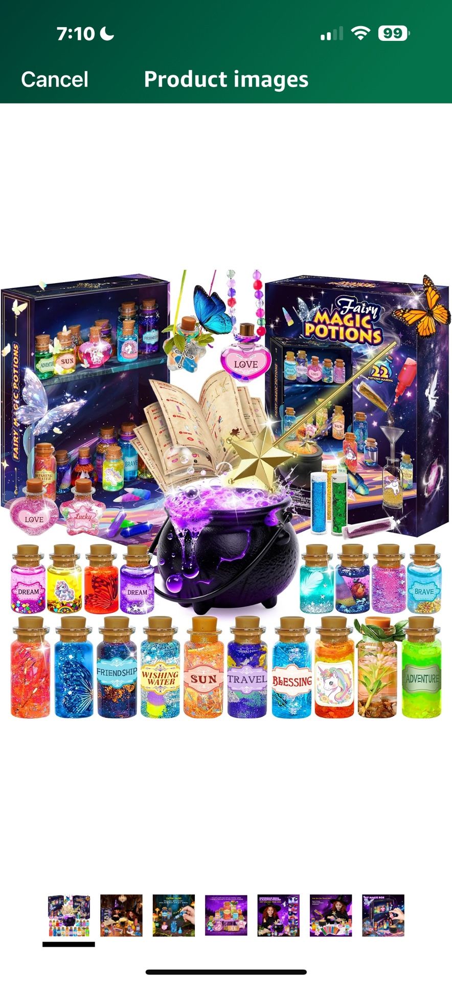 Fairy Unicorn Magic Potion Kits for Girls - DIY 22PCS Bottles Kids Potion Making Kit, Mystery Magic Mix Crafts for Kids Age 6-8&8-12, Creative Craft T