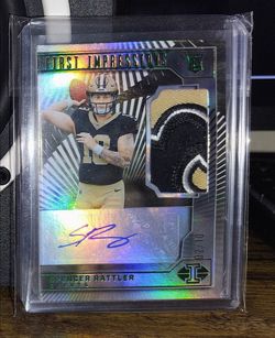 Spencer Rattler Rookie, Patch, Auto /10