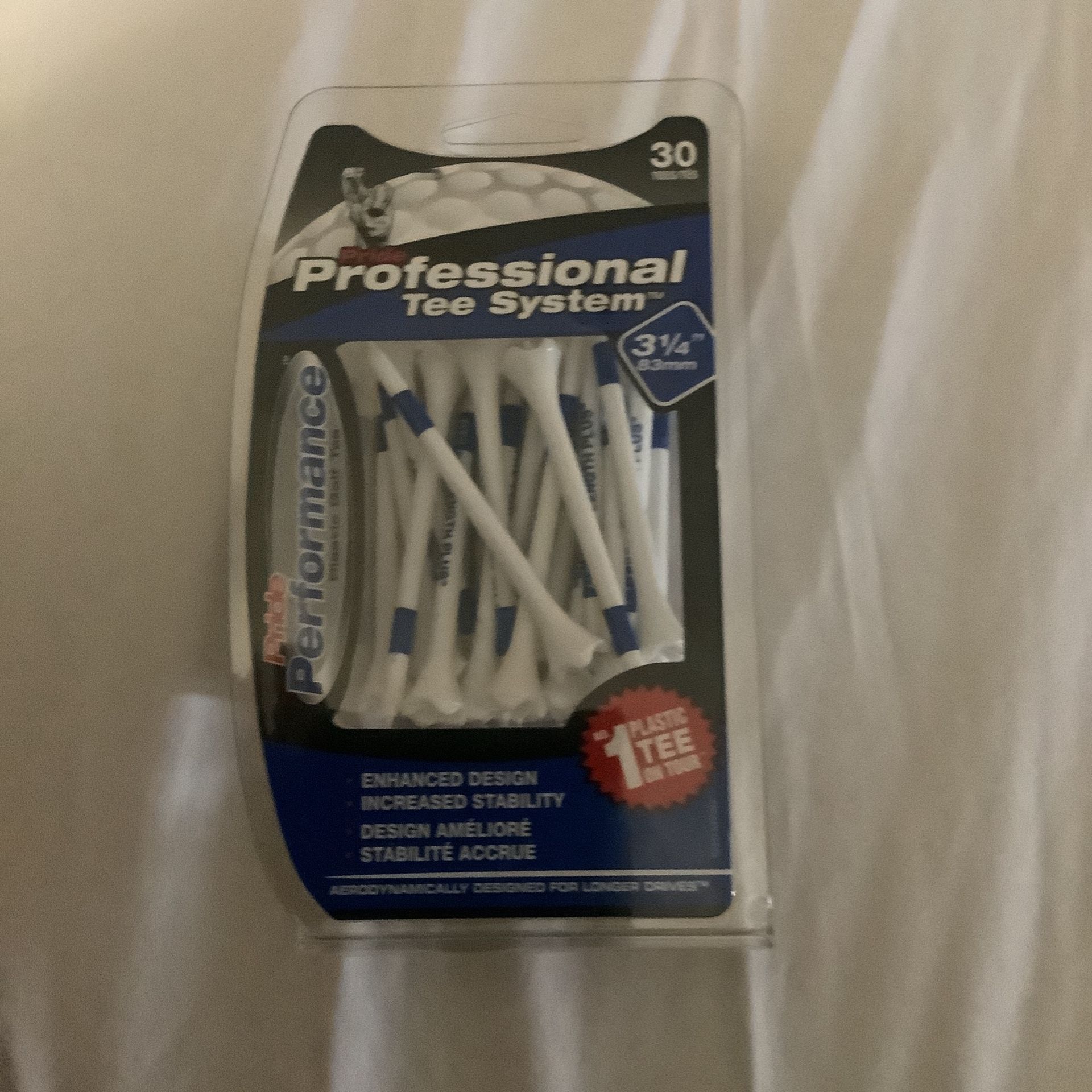 Brand New 30 Pack Of Performance 31/4” Golf Tee’s - Retail at Dick’s $12.99 - $10.00