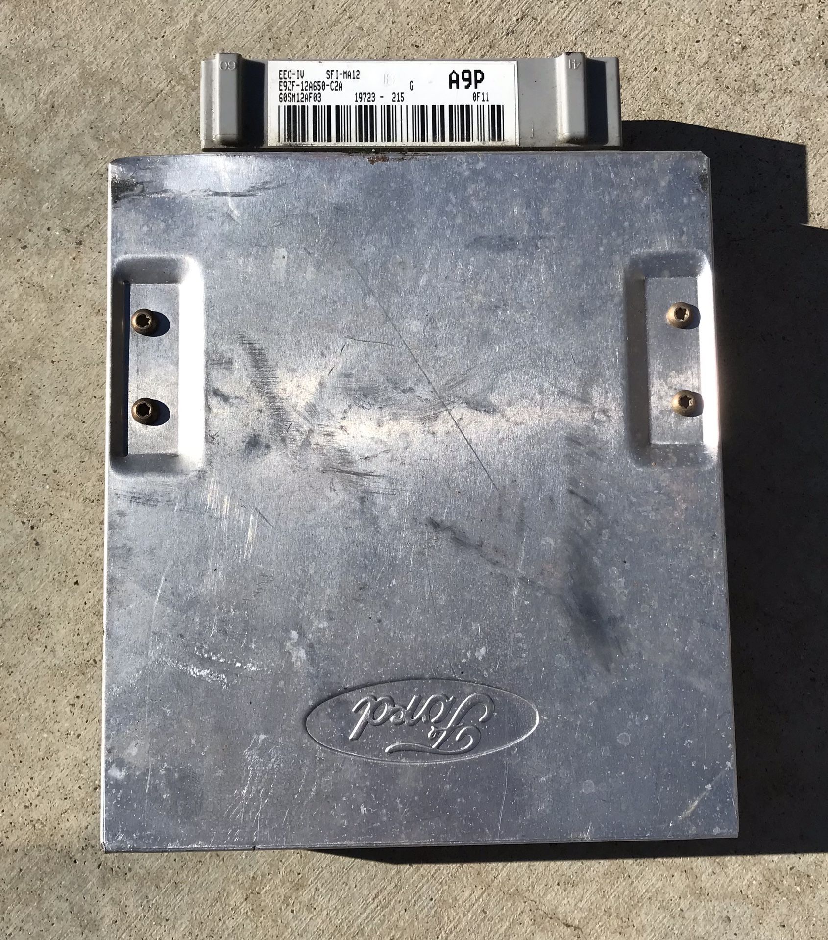 1(contact info removed) Ford Mustang A9P Computer Mass Air Flow ECU Automatic 5.0L e9zf-12a650 Foxbody Fox