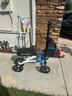 $60 - BlessReach model Knee Scooter- all new, assembled. Hospital recommend ( easy to ride)